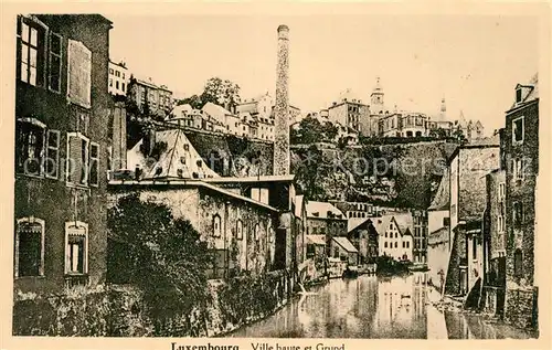 AK / Ansichtskarte Luxembourg_Luxemburg Ville haute et Grund Luxembourg Luxemburg