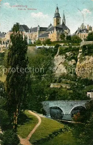 AK / Ansichtskarte Luxembourg_Luxemburg Pont du Stierchen Luxembourg Luxemburg