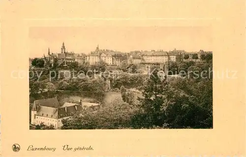 AK / Ansichtskarte Luxembourg_Luxemburg Vue generale Luxembourg Luxemburg