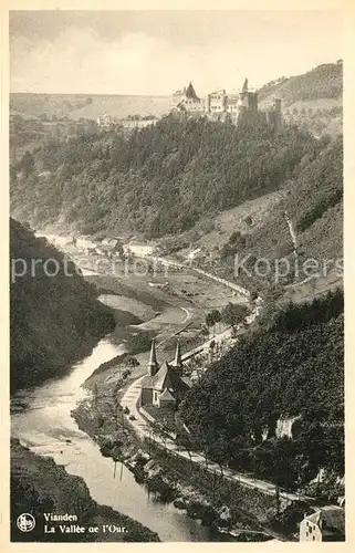 AK / Ansichtskarte Vianden Fliegeraufnahme Vallee ae l`Our Vianden
