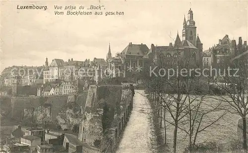 AK / Ansichtskarte Luxembourg_Luxemburg Vue prise du Bock Luxembourg Luxemburg