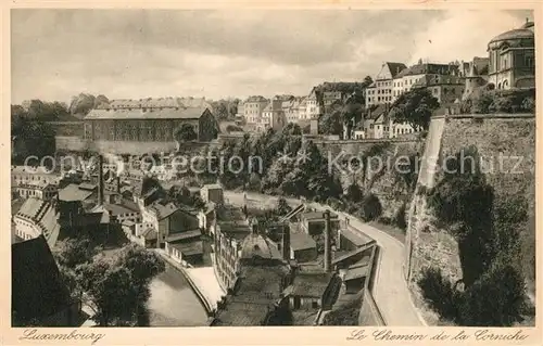 AK / Ansichtskarte Luxembourg_Luxemburg Le chemin de la Corniche Luxembourg Luxemburg