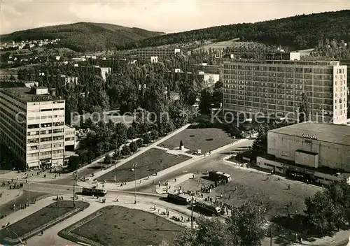 AK / Ansichtskarte Gottwaldov_Tschechien Namesti Prace Hotel Moskva Gottwaldov Tschechien