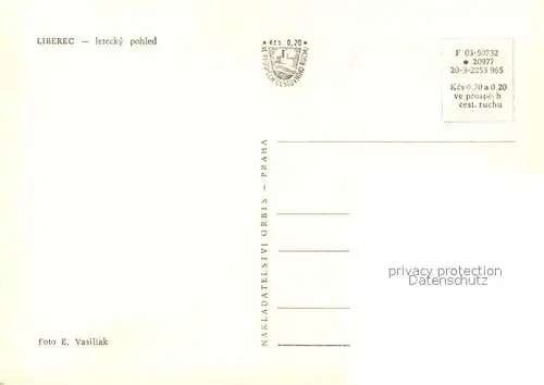 AK / Ansichtskarte Liberec Fliegeraufnahme Liberec