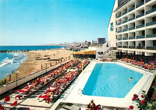 AK / Ansichtskarte San_Agustin_Gran_Canaria Hotel Don Gregory Strand San_Agustin_Gran_Canaria