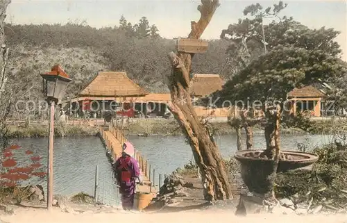 AK / Ansichtskarte Yokohama Motiv am Fluss Yokohama