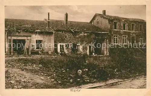 AK / Ansichtskarte Eply Zerstoertes Dorf Eply