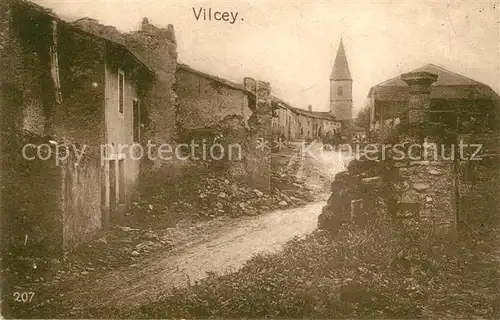 AK / Ansichtskarte Vilcey sur Trey Zerstoertes Dorf Vilcey sur Trey