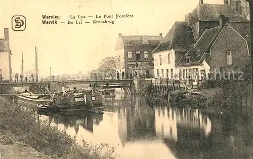 AK / Ansichtskarte Wervik De Lei Grensbrug Wervik