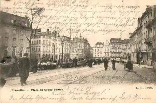 AK / Ansichtskarte Bruxelles_Bruessel Place du Grand Sablon Bruxelles_Bruessel