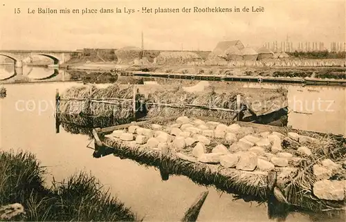 AK / Ansichtskarte Lys_Pyrenees Atlantiques Le Ballon mis en place dans la Lys Lys_Pyrenees Atlantiques