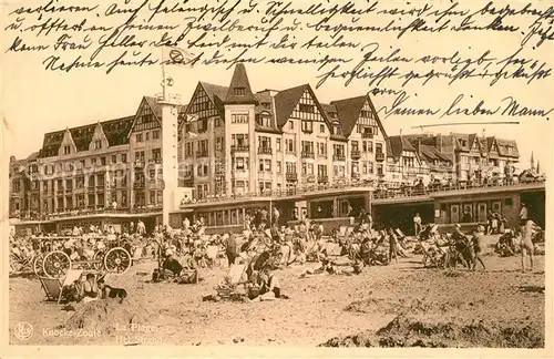AK / Ansichtskarte Knocke_Zoute Het Strand Knocke Zoute