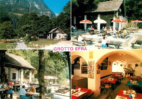 AK / Ansichtskarte Sonogno Grotto Efra Gaststaette Sonogno