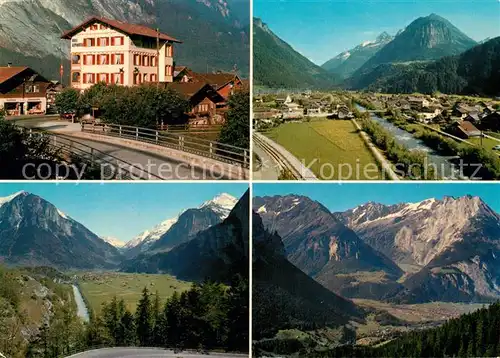 AK / Ansichtskarte Innertkirchen Hotel Alpenrose Landschaftspanorama Berner Oberland Alpen Innertkirchen