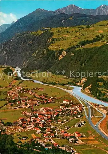 AK / Ansichtskarte Ried_Innkreis Oberinntal Alpen Fliegeraufnahme Ried Innkreis