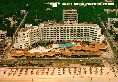 AK / Ansichtskarte Playa_de_Palma_Mallorca Apartamentos Royal vista aerea Playa_de_Palma_Mallorca