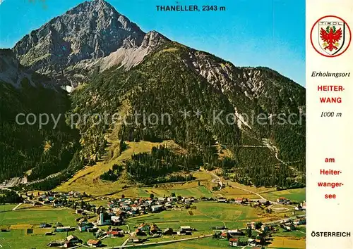 AK / Ansichtskarte Heiterwang Gesamtansicht mit Thaneller Lechtaler Alpen Fliegeraufnahme Heiterwang