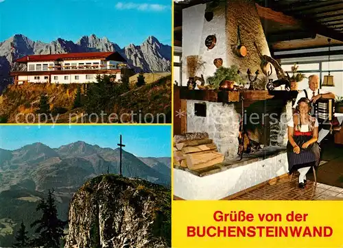 AK / Ansichtskarte St_Jakob_Haus Alpengasthof Buchensteinwand Gipfelkreuz Alpenpanorama St_Jakob_Haus