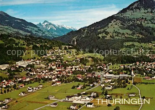 AK / Ansichtskarte Thueringen_Vorarlberg Panorama Blick gegen Zitterklapfen Lechquellengebirge Fliegeraufnahme Thueringen Vorarlberg