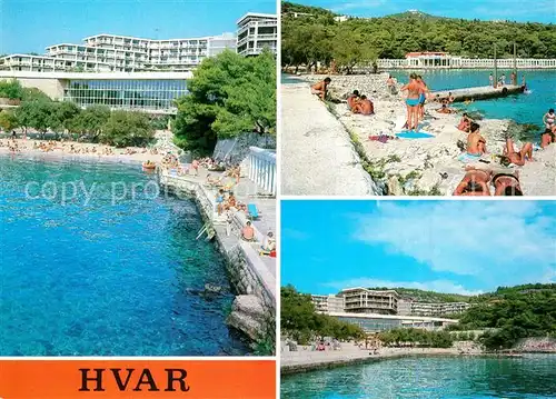 AK / Ansichtskarte Hvar Hotel Amfora Badestrand Hvar