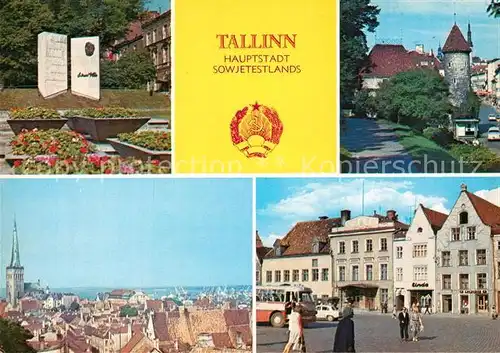 AK / Ansichtskarte Tallinn Vilde Denkmal Altstadt Hauptstadt Sowjetestlands Tallinn