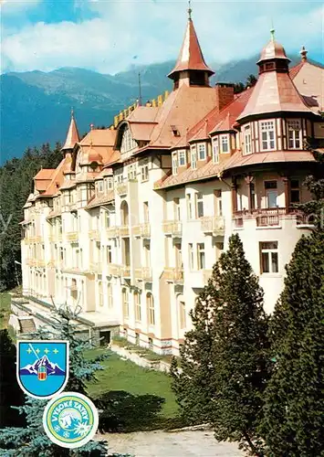 AK / Ansichtskarte Tatranska_Lomnica Grand Hotel Praha Vysoke Tatry Hohe Tatra Tatranska Lomnica