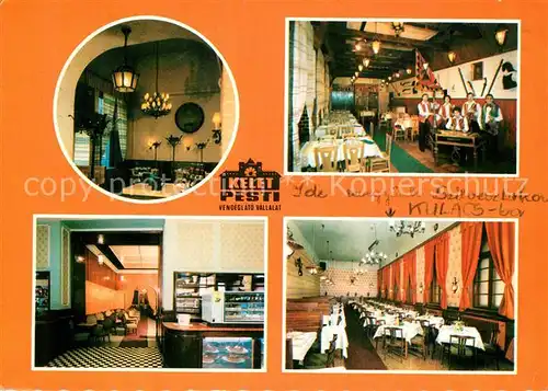 AK / Ansichtskarte Budapest Kelet Pesti Vendeglato Vallalat Gaststaetten Restaurants Budapest