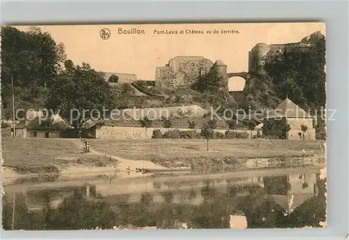 AK / Ansichtskarte Bouillon_Liege_Wallonie Pont Levis et Chateau vu de derriere Bouillon_Liege_Wallonie