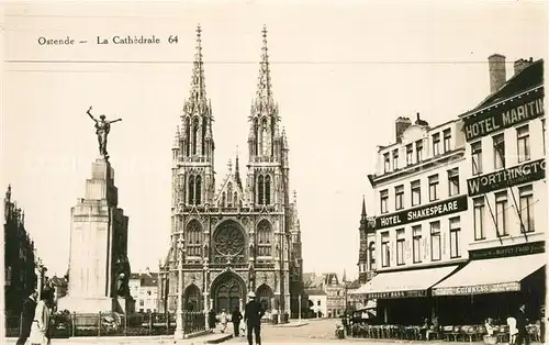 AK / Ansichtskarte Ostende_Oostende La Cathedrale Monument 