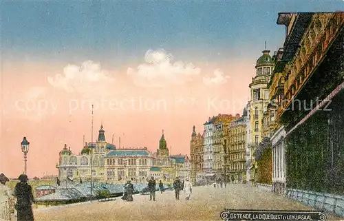 AK / Ansichtskarte Ostende_Oostende La Digue Ouest et le Kursaal 