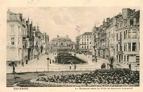 AK / Ansichtskarte Ostende_Oostende Le Kursaal vers la Ville et Avenue Leopold 