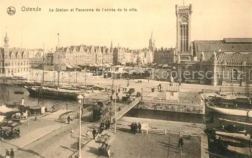 AK / Ansichtskarte Ostende_Oostende La Station Entree de la ville 