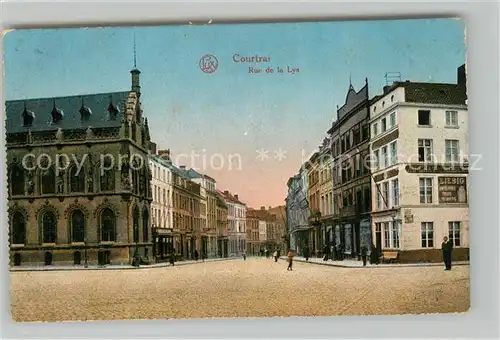 AK / Ansichtskarte Courtrai_Flandre Rue de la Lys Courtrai_Flandre