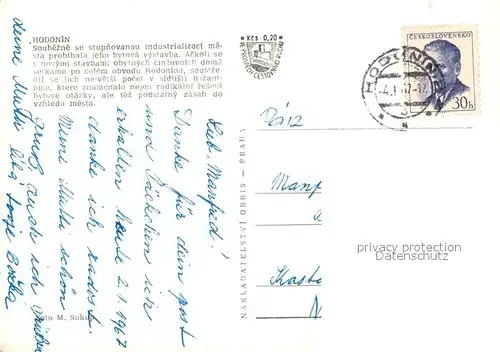 AK / Ansichtskarte Hodonin Siedlung Hodonin