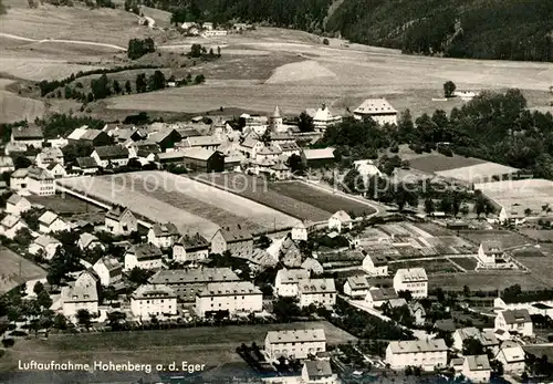 AK / Ansichtskarte Hohenberg_Eger Fliegeraufnahme Hohenberg Eger