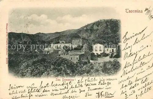 AK / Ansichtskarte Taormina_Sizilien San Domenico Taormina Sizilien