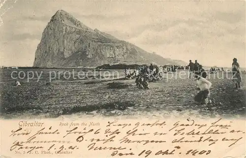 AK / Ansichtskarte Gibraltar Rock from the North Gibraltar