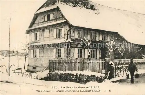 AK / Ansichtskarte Alsace_Elsass Maison alsacienne a Ueberstrass Alsace Elsass