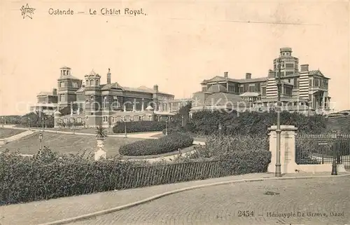 AK / Ansichtskarte Ostende_Oostende Chalet Royal Jardin 