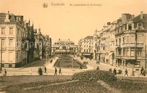 AK / Ansichtskarte Oostende_Ostende De Leopoldlaan en de Kursaal Avenue Leopold 