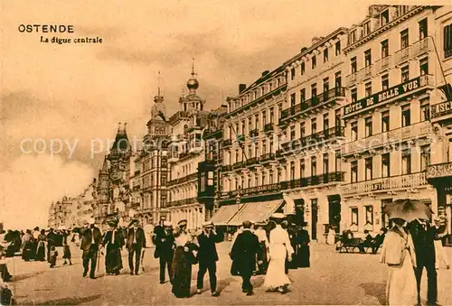 AK / Ansichtskarte Ostende_Oostende La Digue centrale 