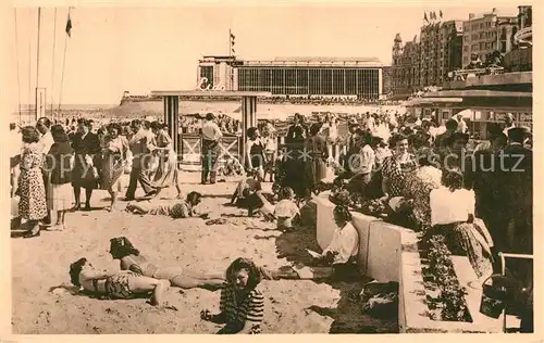 AK / Ansichtskarte Ostende_Oostende Nouveau Kursaal et la plage 