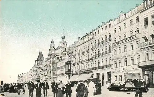AK / Ansichtskarte Ostende_Oostende La Digue et les Hotels 