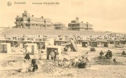 AK / Ansichtskarte Ostende_Oostende Koninklijke Villa en den Dijk Plage Palais Royal 
