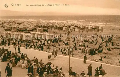 AK / Ansichtskarte Ostende_Oostende La plage a l heure des bains 