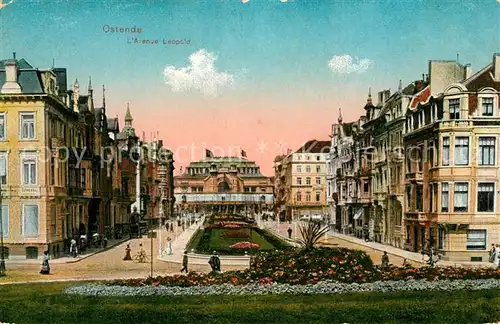 AK / Ansichtskarte Ostende_Oostende Avenue Leopold 