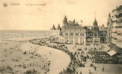 AK / Ansichtskarte Ostende_Oostende La Digue et le Kursaal 