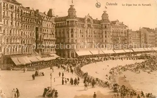 AK / Ansichtskarte Ostende_Oostende La Digue vue du Kursaal 