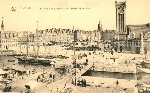 AK / Ansichtskarte Ostende_Oostende La Station Entree de la ville 