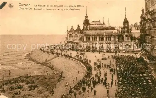 AK / Ansichtskarte Ostende_Oostende Le Kursaal et les terrasses des Grands Hotels 